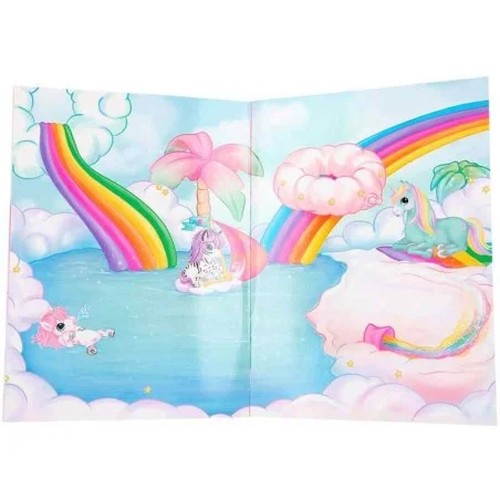 Cuaderno de Pegatinas Ylvi y los Minimoomis Mundo Unicornio