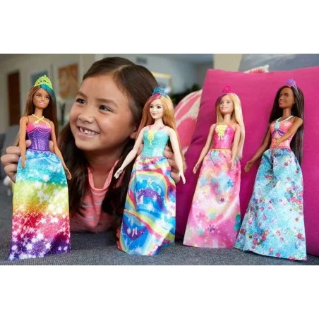 Barbie Princesas Dreamtopia Pelo Azul