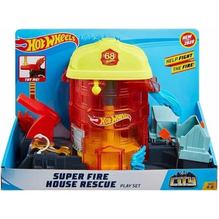 Hot Wheels Super Rescate Cuartel de Bomberos