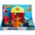 Hot Wheels Super Rescate Cuartel de Bomberos