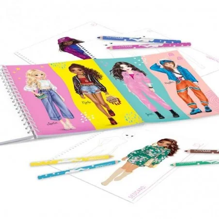 Cuarderno para colorear TOPModel Malia y Hayden