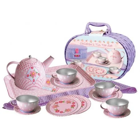 Set de Té Infantil con Cesta