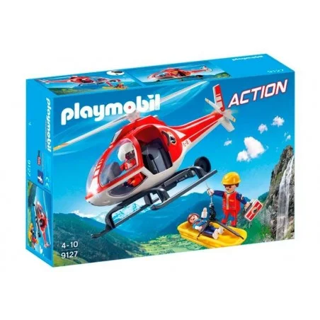 Playmobil Action Helicóptero de Rescate de Montaña