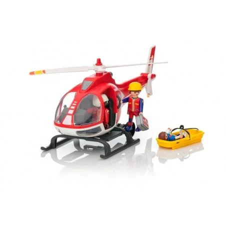 Playmobil Action Helicóptero de Rescate de Montaña