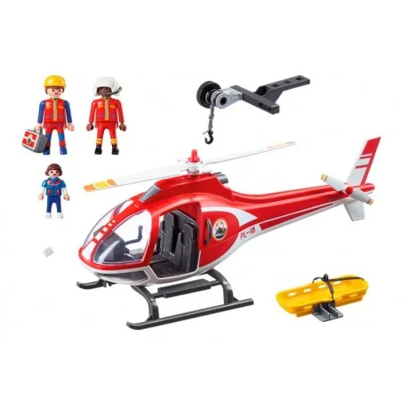 Playmobil Action Helicóptero de Rescate de Montaña