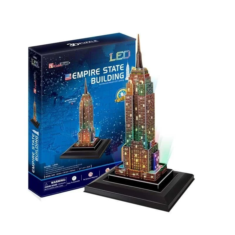 Puzzle 3D Empire State con Luces LED