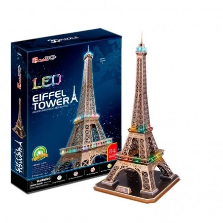 Puzzle 3D Torre Eiffel con Luces LED