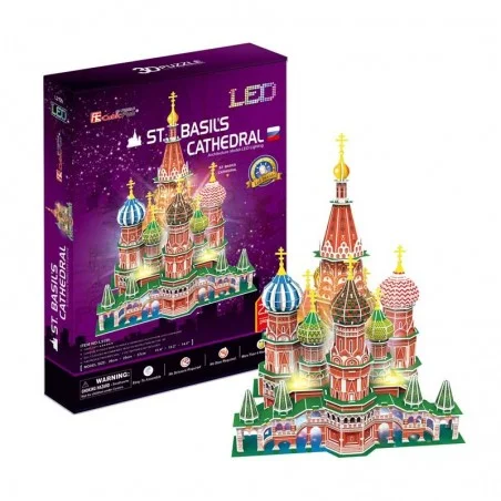 Puzzle 3D Catedral San Basilio con Luces LED