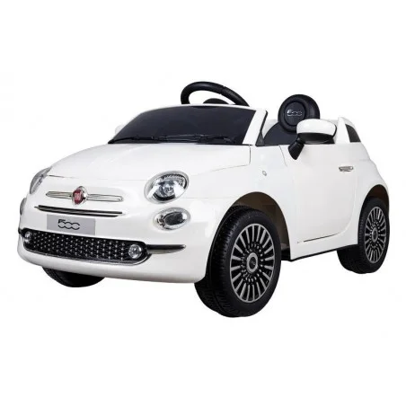 Coche Eléctrico Infantil Fiat 500 Blanco