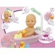 Muñeco Bebé con Bañera Rosa