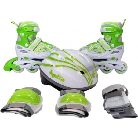 Patines con Casco Verde T3033