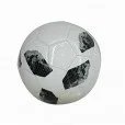 Balón de Fútbol de Cuero Blanco y Negro