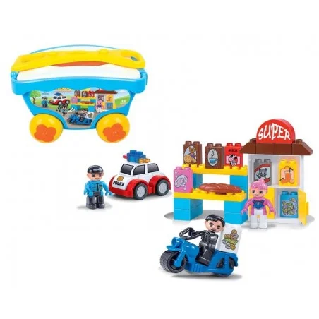 Juego de Bloques Infantil con Carro