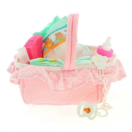 Muñecas Antonio Juan Canastilla Rosa Layette Bas