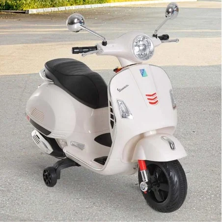 Moto Eléctrica para Niños Vespa Blanca