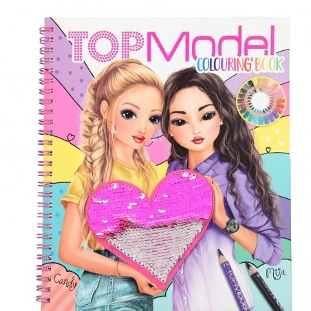 TOP Model Cuaderno de Colorear con Lentejuelas