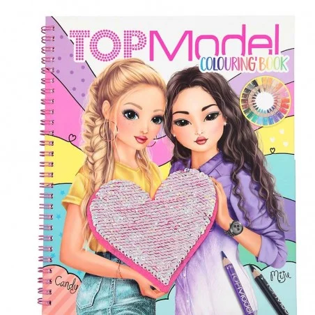 TOP Model Cuaderno de Colorear con Lentejuelas