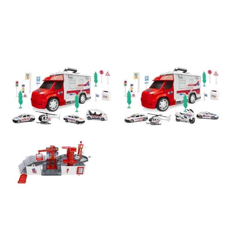 Set Coches de Ambulancia y Parking