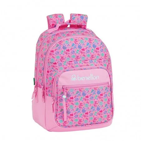 MOCHILA DOBLE ADAPTABLE CARRO BENETTON BUTTERFLIES