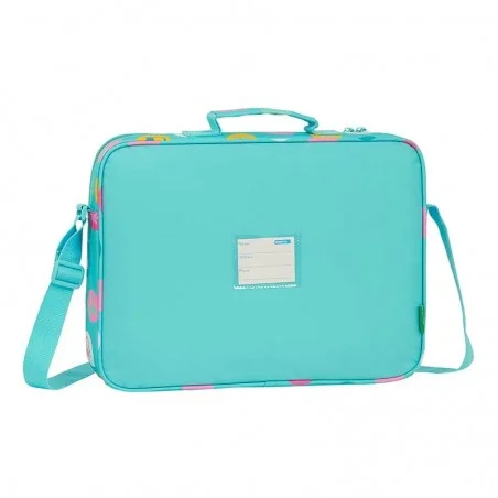 CARTERA EXTRAESCOLAR BENETTON TOPOS TURQUESA CARTERA EXTRAESCOLAR BENETTON TOPOS TURQUESA