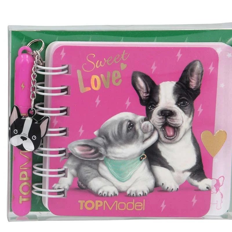 TOP Model Mini Blog con Bolígrafo de Perro