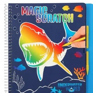 Dino World Libro para Colorear Magic Scratch