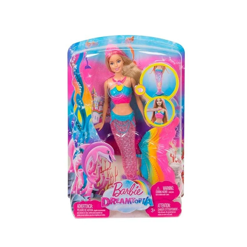 Barbie Sirena Luces Arcoiris