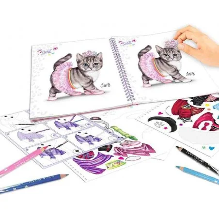 Top Model Libro para Colorear Crea tu Gato