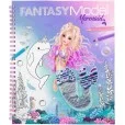 Fantasy Model Mermaid Libro para Colorear 
