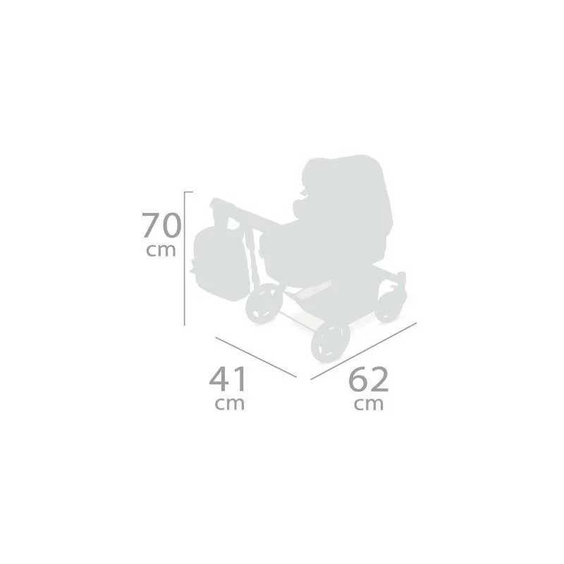 Cochecito de Muñecas Plegable Magic María 3x1