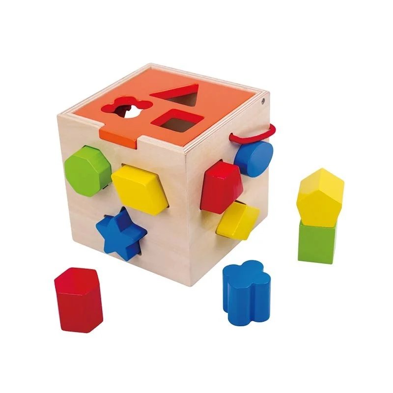 Cubo Infantil Bloques de Madera