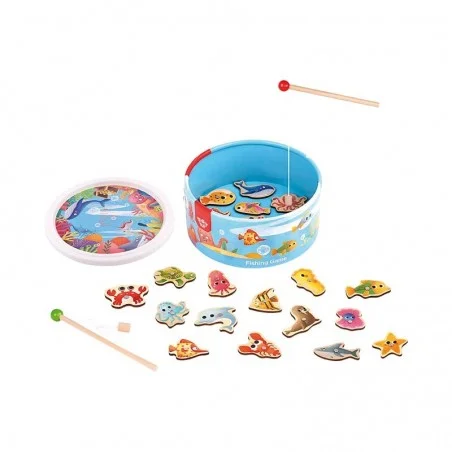 Juego de Pesca de Madera Infantil