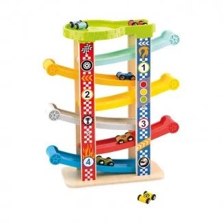 Super Tobogán con Coches de Madera