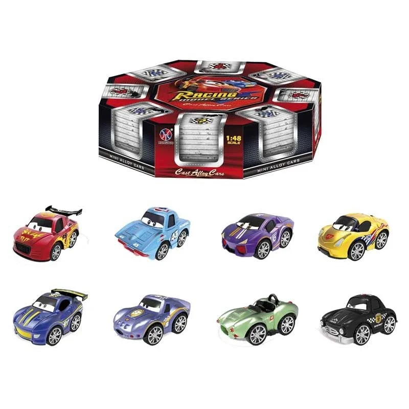 Pack 8 Mini Coches Racing Infantil