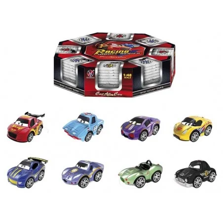 Pack 8 Mini Coches Racing Infantil