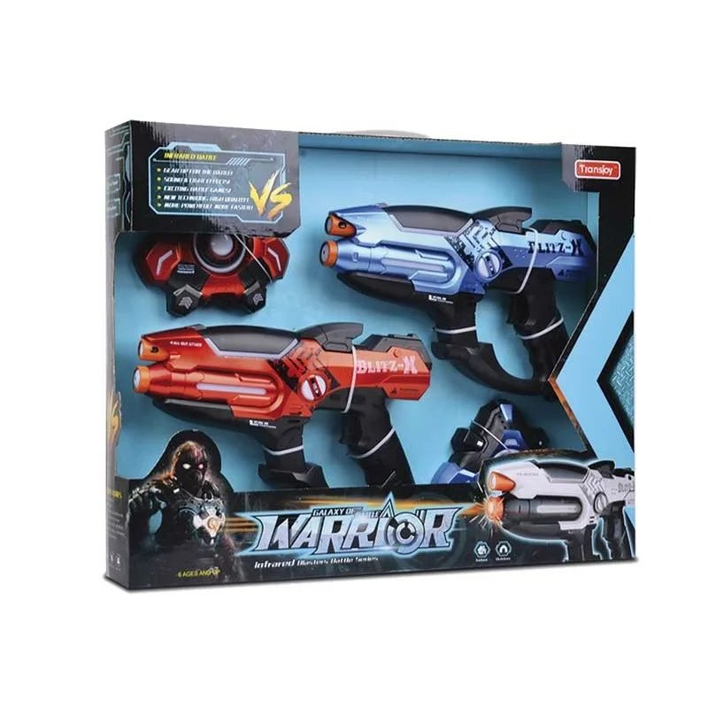 Pack 2 Pistolas Espaciales y Escudo