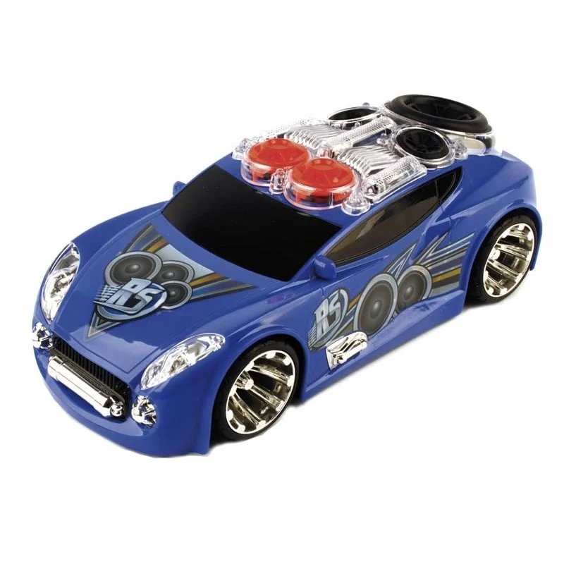 Coche de Carreras Azul con Luz y Sonido