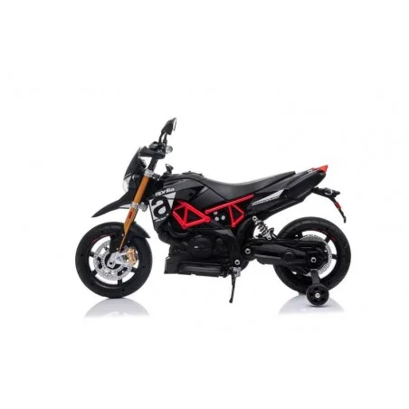 Moto Aprilia para Niños Negra de Batería 12V