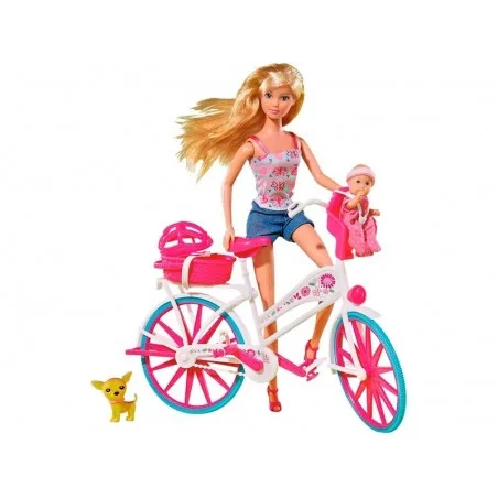 Steffi Love con Bicicleta