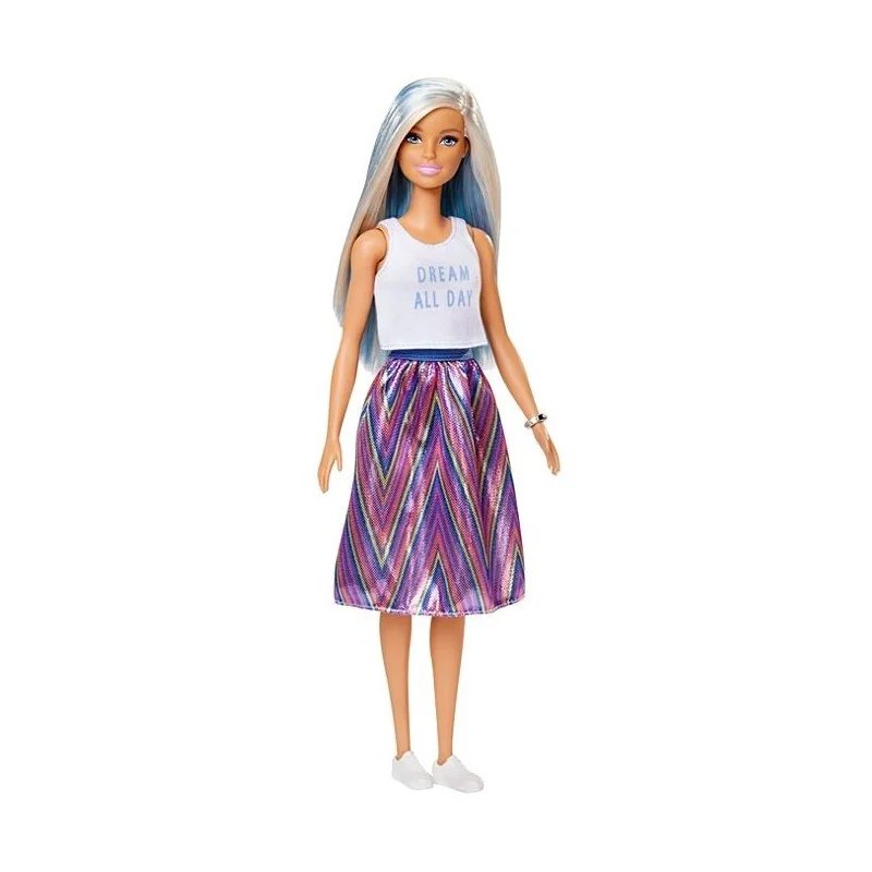 Barbie Fashionistas con Mechas Azules