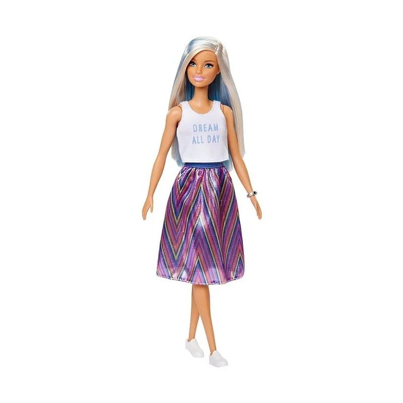 Barbie Fashionistas con Mechas Azules