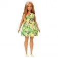 Barbie Fashionistas Vestido Tropical Amarillo