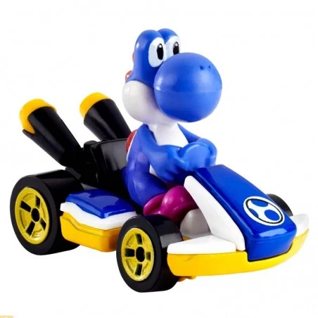 Hot Wheels Mario Kart Yoshi Blue