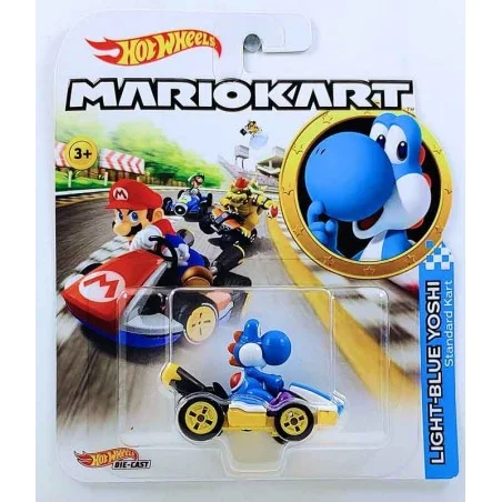 Hot Wheels Mario Kart Yoshi Blue