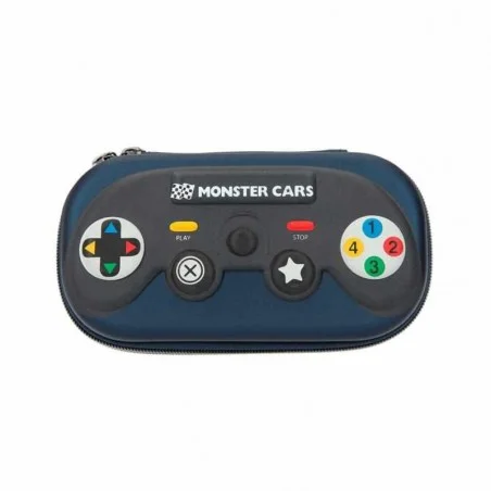 Estuche Monster Cars Azul