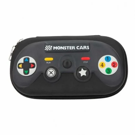 Estuche Monster Cars Negro