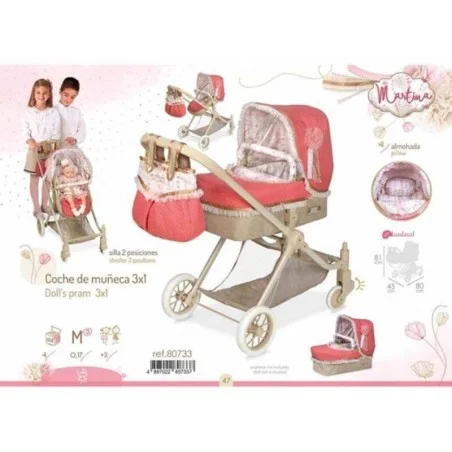 Coche Muñeca 3x1 XL Martina