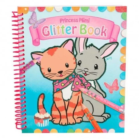 Cuaderno para Colorear con Purpurina Princess Mimi