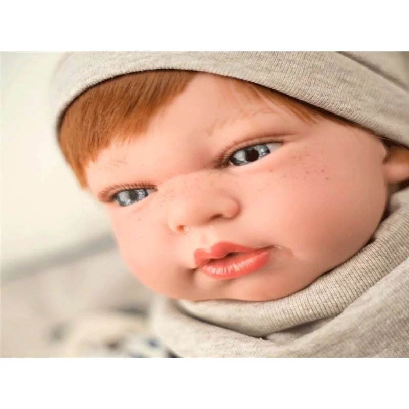 Muñeca Elegance Andie 40 cm Azul con Cojín y Manoplas