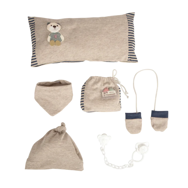 Muñeca Elegance Andie 40 cm Azul con Cojín y Manoplas